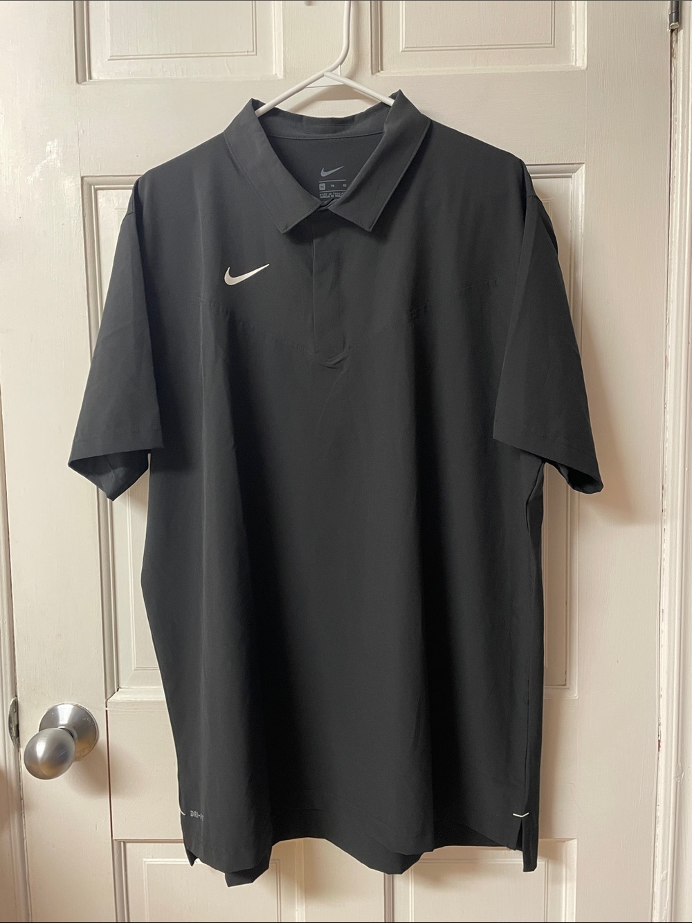 Nike Drifit black performance tech polo shirt men’s size XL